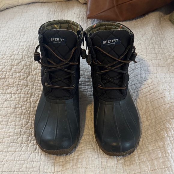 Sperry Dark Grey Duck Boots